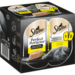 Sheba Perfect Portions Edle Pastete mit Huhn 6x37,5g - 225 g