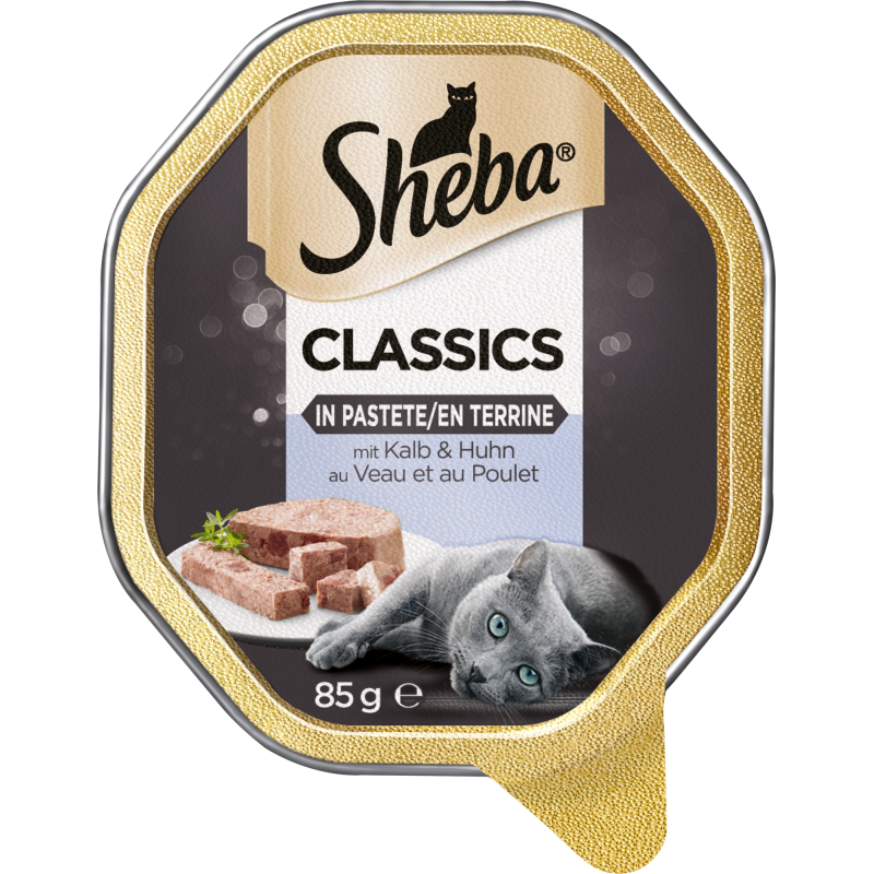 Sheba Schale Classics in Pastete mit Kalb & Huhn - 85 g