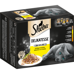 Sheba Frischebeutel Delikatesse in Gelee Geflügel Variation 12x85g - 1.020 g