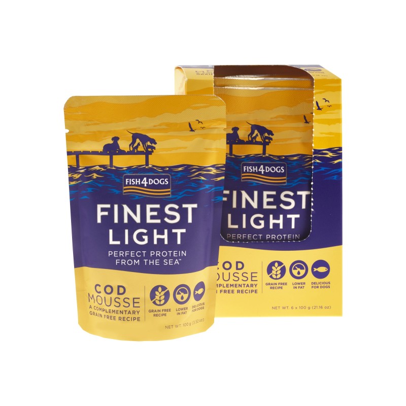 Fish4Dogs Finest Cod Mousse - 6 x 100 g