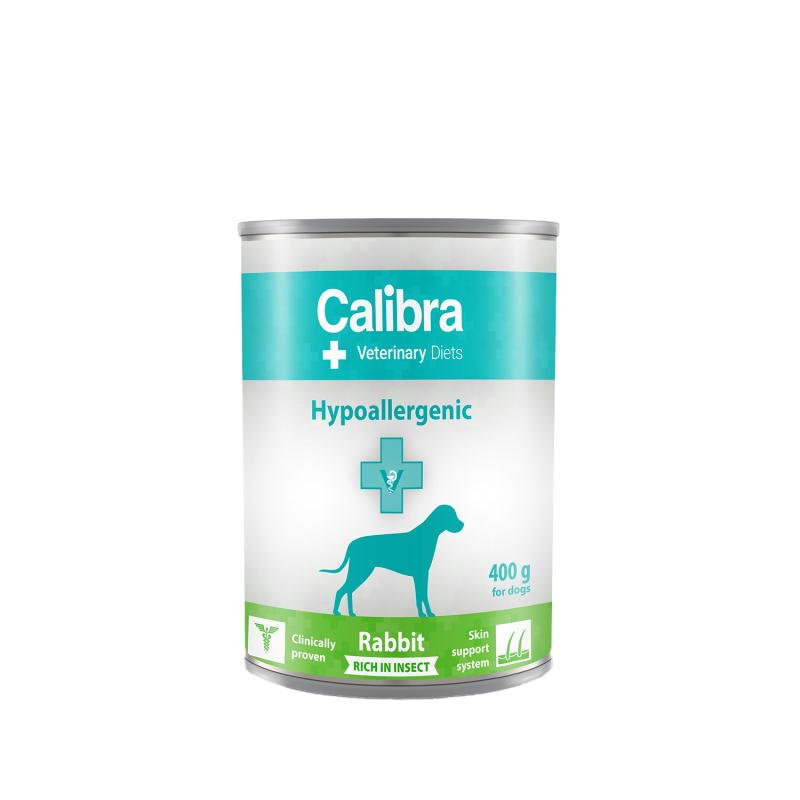 Calibra Dog VD - Hypoallergenic Kaninchen & Insekten - Nassfutter - 6 x 400