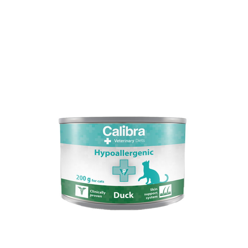 Calibra Cat Veterinary Diets - Hypoallergenic Ente - Nassfutter - 6 x 200 g