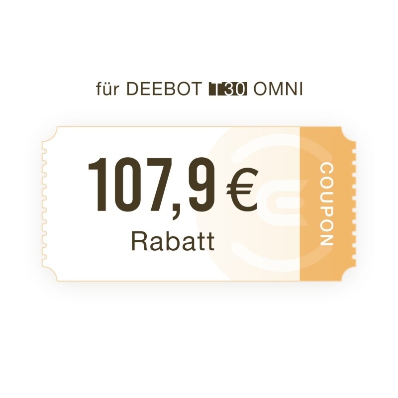 DEEBOT T30 OMNI SCHWARZ--Vorbestellen coupon