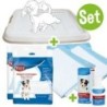 Set aus 1x Stubenrein-Welpentoilette + 2 x Stubenrein - Unterlagen, 7er Pack + 1 x Stubenrein