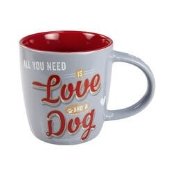 Nostalgic-Art Tasse "Love and a Dog"