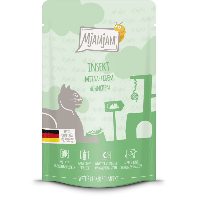 Mjamjam Insekt und Hühnchen Portionsbeutel - 125 g