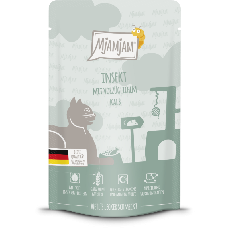 Mjamjam Insekt und Kalb Portionsbeutel - 125 g