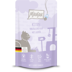 Mjamjam Kitten Kalb und Lachsöl Portionsbeutel - 125 g