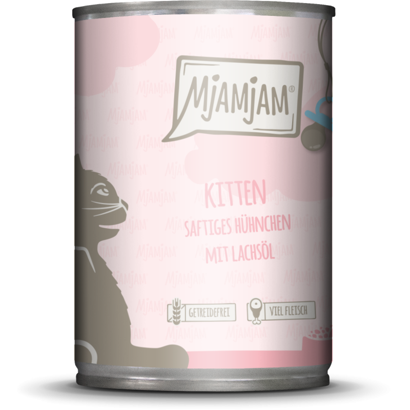 Mjamjam Kitten Huhn und Lachsöl - 400 g