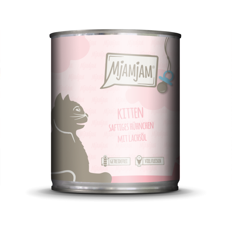 Mjamjam Kitten Huhn und Lachsöl - 800 g