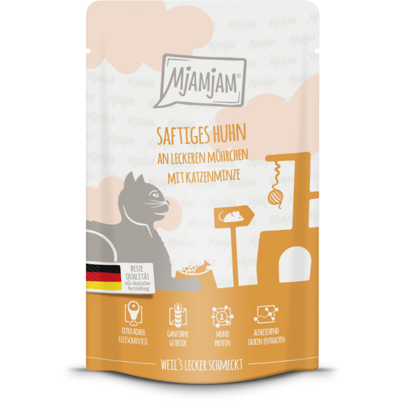 Mjamjam Huhn und Karotten Portionsbeutel - 125 g