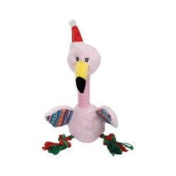 Weihnachts-Flamingo mit Seil