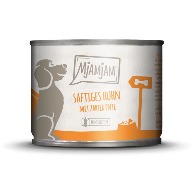 Mjamjam Huhn, Ente, Karotte und Hirse - 200 g