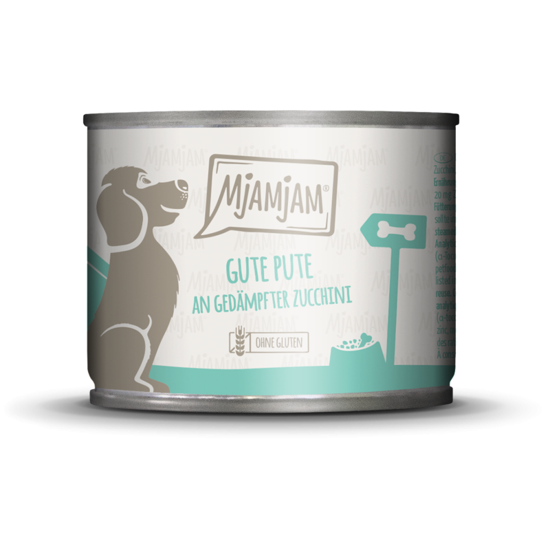 Mjamjam Pute, Reis und Zucchini - 200 g