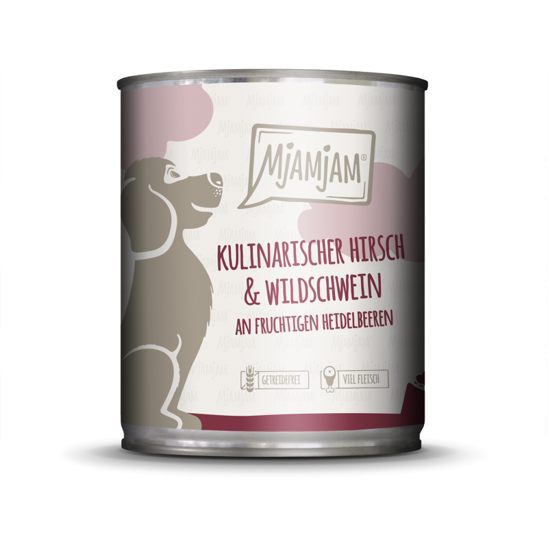 Mjamjam Hirsch, Wildschwein und Preiselbeeren - 800 g