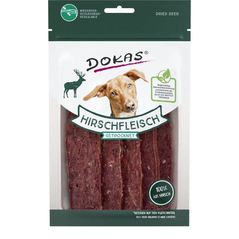 Dokas Hirschfleisch getrocknet - 60 g