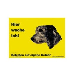 Warnschild "Hier wache...