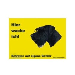 Warnschild "Hier wache...