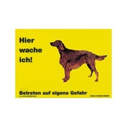 Warnschild "Hier wache...