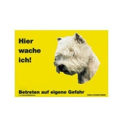 Warnschild "Hier wache...