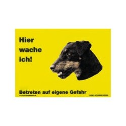 Warnschild "Hier wache...