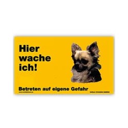 Warnschild "Hier wache...