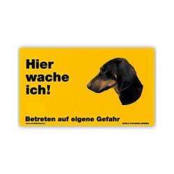 Warnschild "Hier wache...