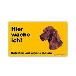 Warnschild "Hier wache...