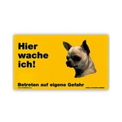 Warnschild "Hier wache...