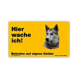 Warnschild "Hier wache...