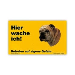 Warnschild "Hier wache...