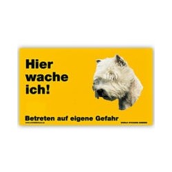 Warnschild "Hier wache...