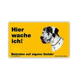 Warnschild "Hier wache...