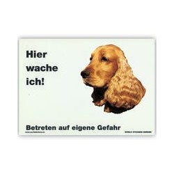 Warnschild "Hier wache...