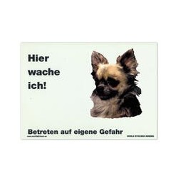 Warnschild "Hier wache...