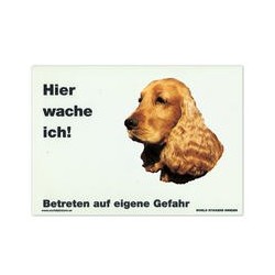 Warnschild "Hier wache...