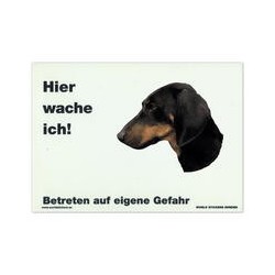 Warnschild "Hier wache...