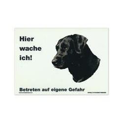 Warnschild "Hier wache...