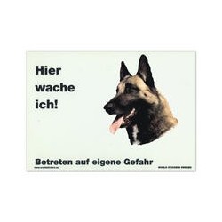 Warnschild "Hier wache...