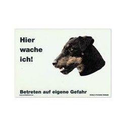 Warnschild "Hier wache...