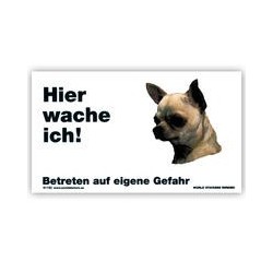 Warnschild "Hier wache...