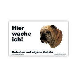 Warnschild "Hier wache...