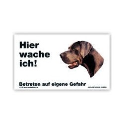 Warnschild "Hier wache...