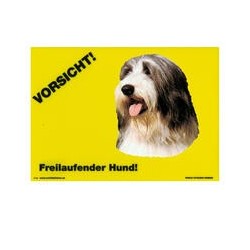 Warnschild "Vorsicht freilaufender Hund"