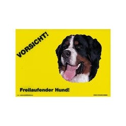 Warnschild "Vorsicht freilaufender Hund"