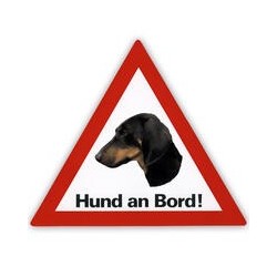 Auto Aufkleber "Hund an Bord"