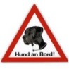 Auto Aufkleber "Hund an Bord"