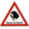 Auto Aufkleber "Hund an Bord"