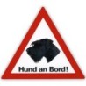 Auto Aufkleber "Hund an Bord"