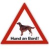 Auto Aufkleber "Hund an Bord"